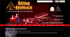 Desktop Screenshot of editionspirituelle.com