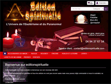 Tablet Screenshot of editionspirituelle.com